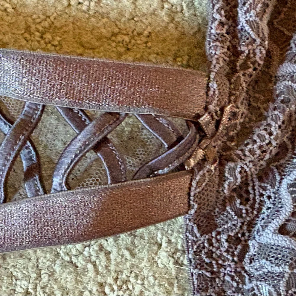 Victoria’s Secret Dream Angels Front Closure Push Up 38DD purple bra - Picture 4 of 5